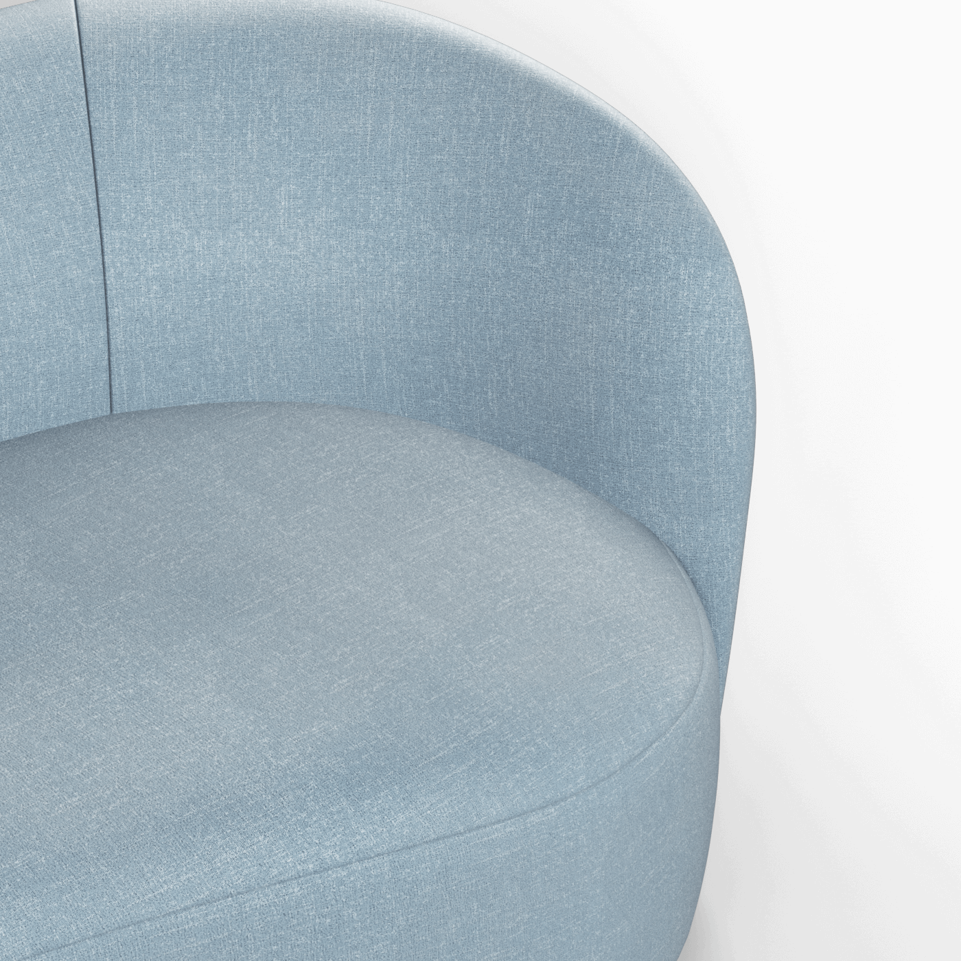 Posh Sofa - Curved Back Sofa with Continuous Base