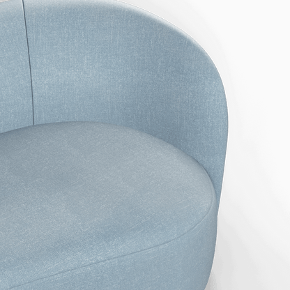 Posh Boucle Curved Sofa