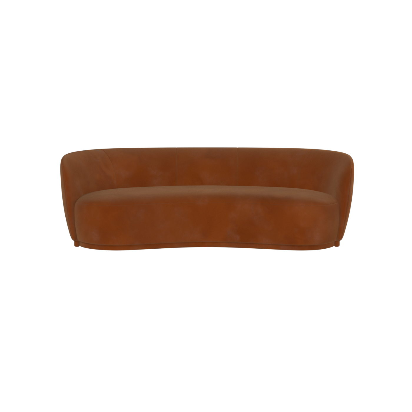 Posh Sofa - Curved Back Sofa with Continuous Base
