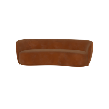 Posh Sofa - Curved Back Sofa with Continuous Base