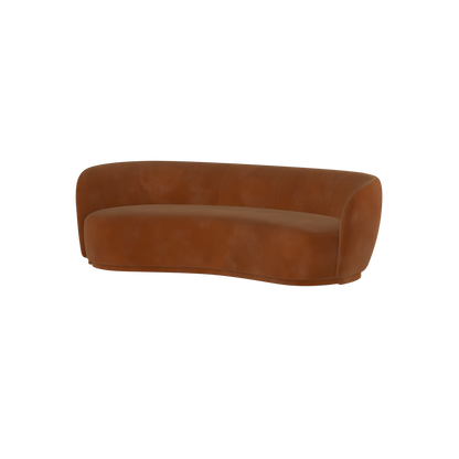 Posh Sofa - Curved Back Sofa with Continuous Base