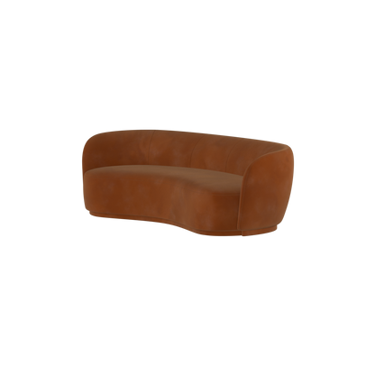 Posh Sofa - Curved Back Sofa with Continuous Base