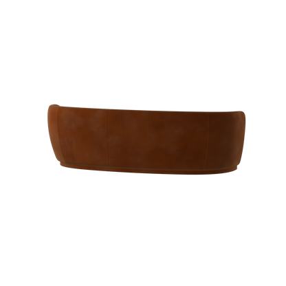 Posh Sofa - Curved Back Sofa with Continuous Base