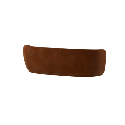 Posh Sofa - Curved Back Sofa with Continuous Base