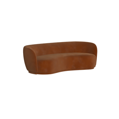 Posh Sofa - Curved Back Sofa with Continuous Base