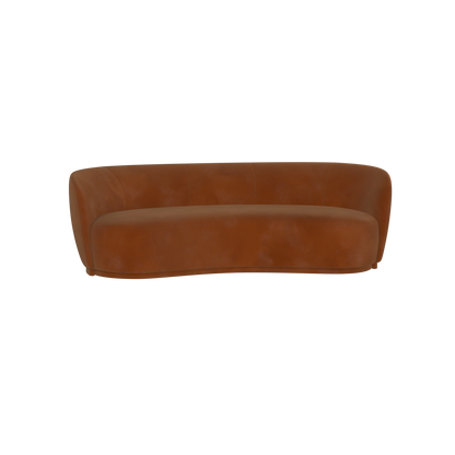 Posh Sofa - Curved Back Sofa with Continuous Base