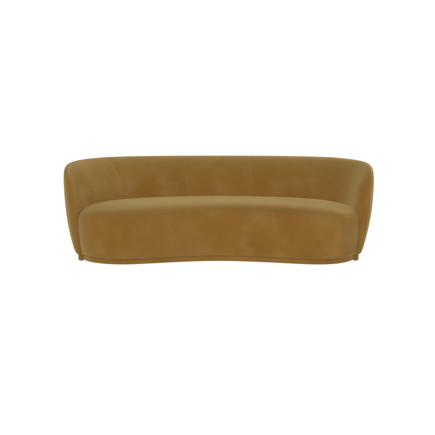 Posh Sofa - Curved Back Sofa with Continuous Base