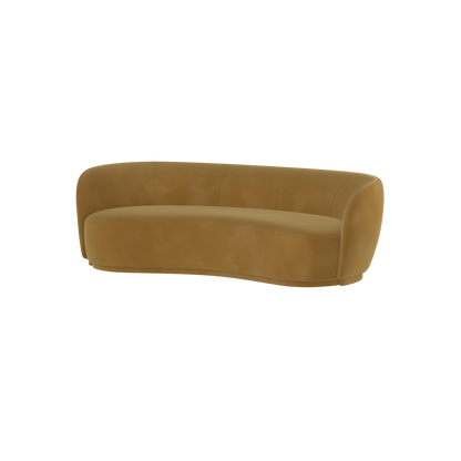 Posh Sofa - Curved Back Sofa with Continuous Base