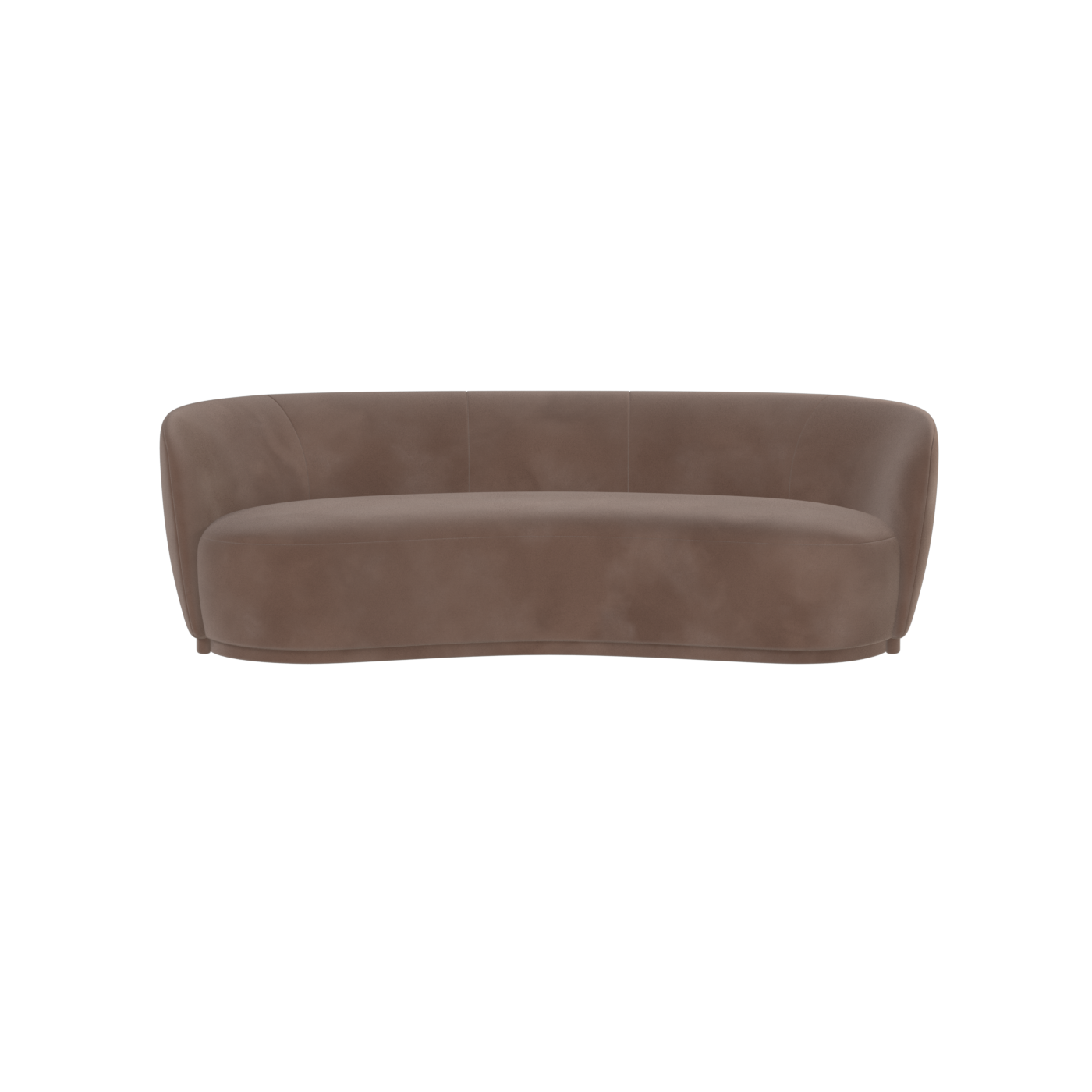 Posh Sofa - Curved Back Sofa with Continuous Base