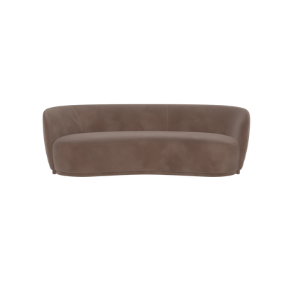 Posh Sofa - Curved Back Sofa with Continuous Base