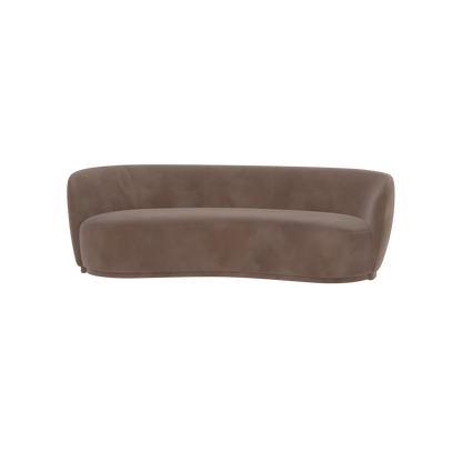 Posh Sofa - Curved Back Sofa with Continuous Base