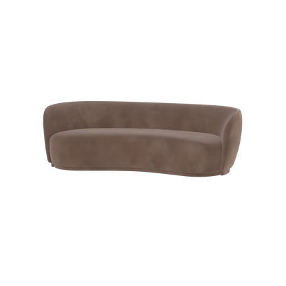 Posh Sofa - Curved Back Sofa with Continuous Base