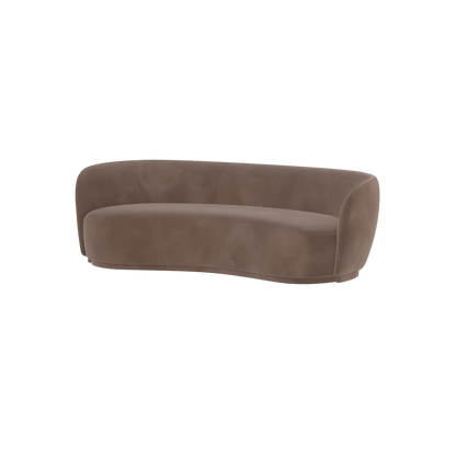 Posh Sofa - Curved Back Sofa with Continuous Base