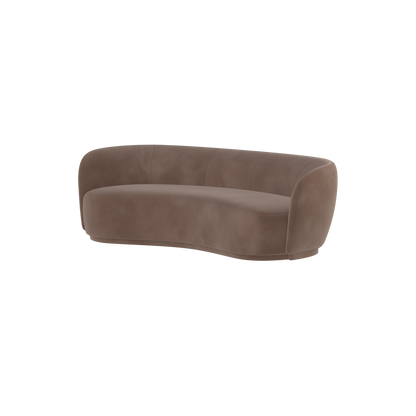 Posh Sofa - Curved Back Sofa with Continuous Base
