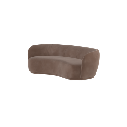Posh Sofa - Curved Back Sofa with Continuous Base