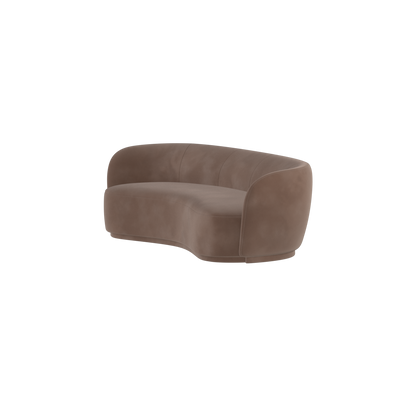 Posh Sofa - Curved Back Sofa with Continuous Base