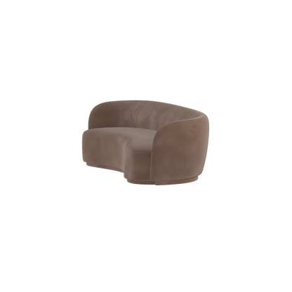 Posh Sofa - Curved Back Sofa with Continuous Base
