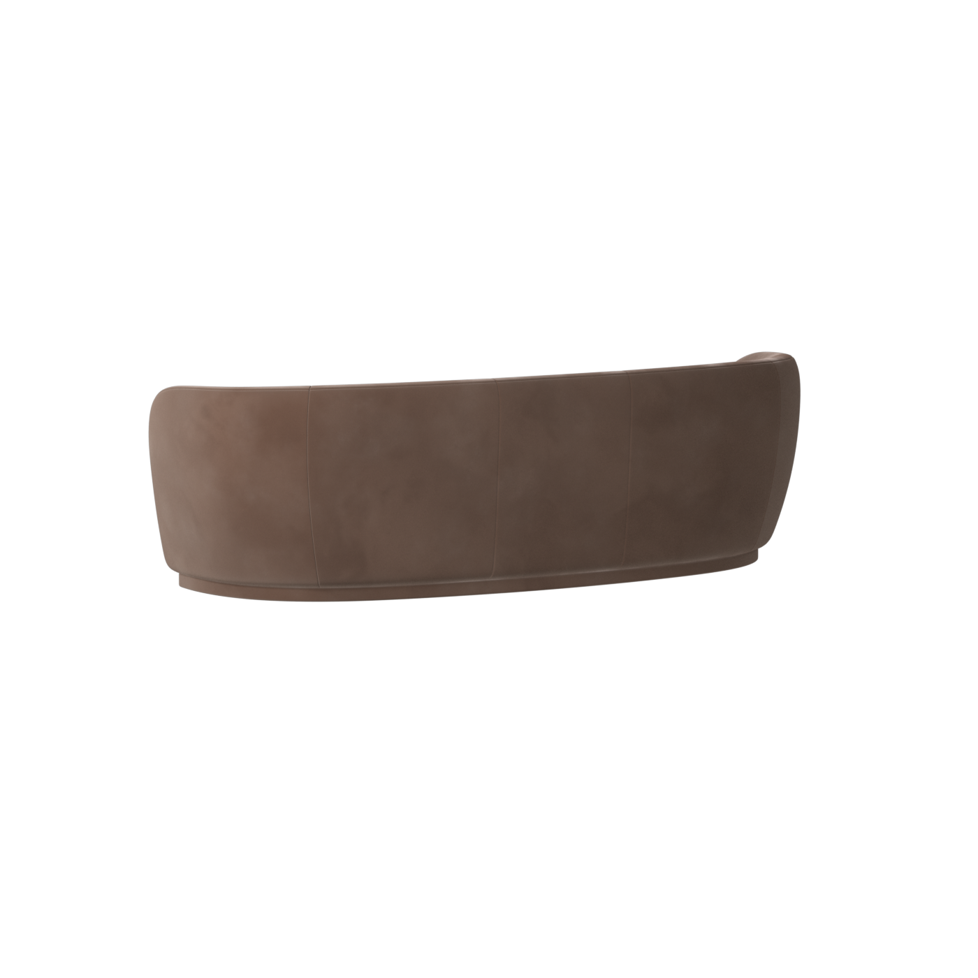 Posh Sofa - Curved Back Sofa with Continuous Base