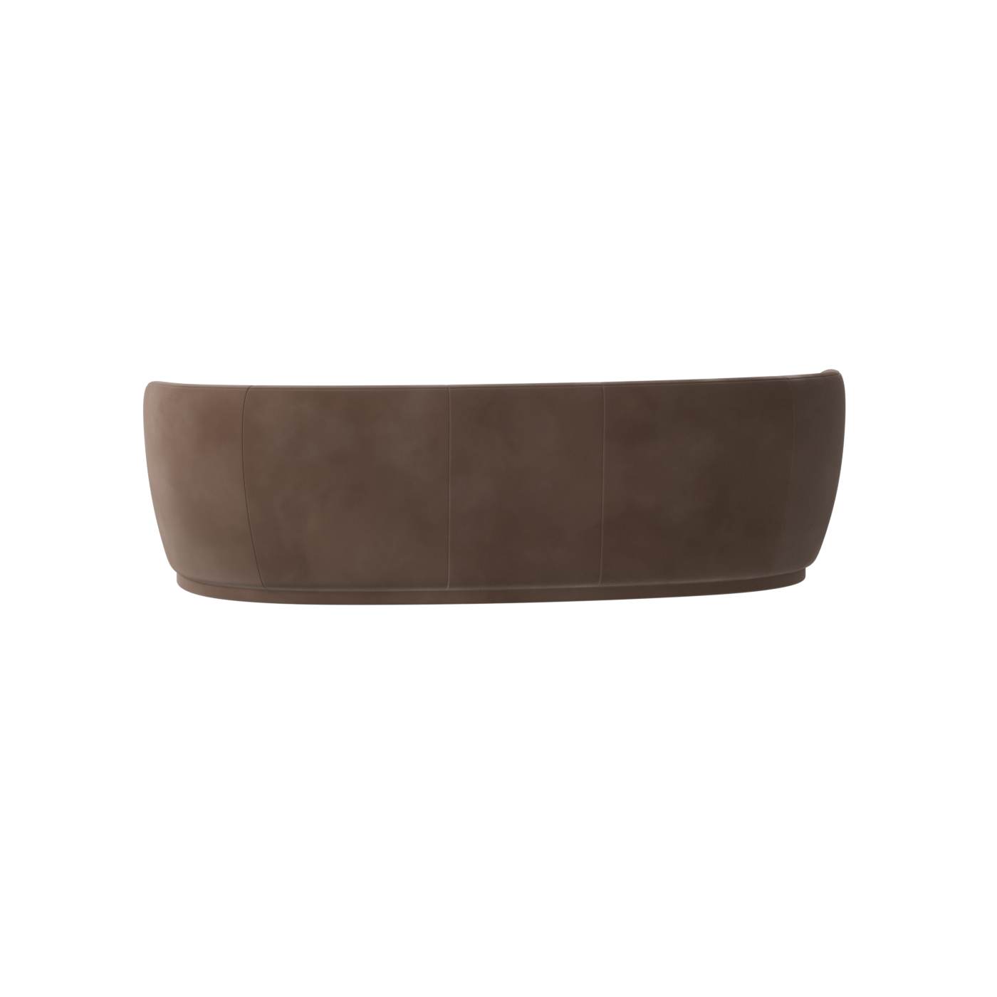 Posh Sofa - Curved Back Sofa with Continuous Base