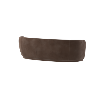 Posh Sofa - Curved Back Sofa with Continuous Base