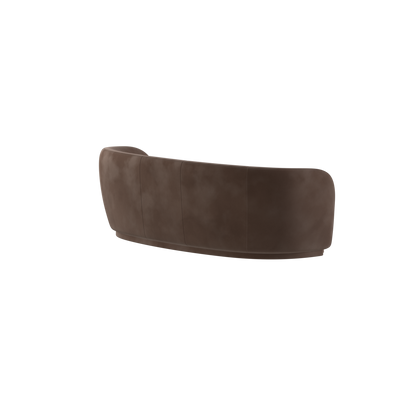 Posh Sofa - Curved Back Sofa with Continuous Base