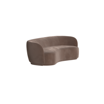 Posh Sofa - Curved Back Sofa with Continuous Base