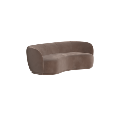Posh Sofa - Curved Back Sofa with Continuous Base