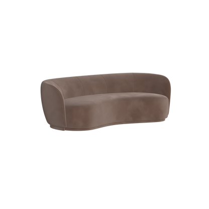 Posh Sofa - Curved Back Sofa with Continuous Base
