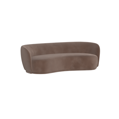 Posh Sofa - Curved Back Sofa with Continuous Base