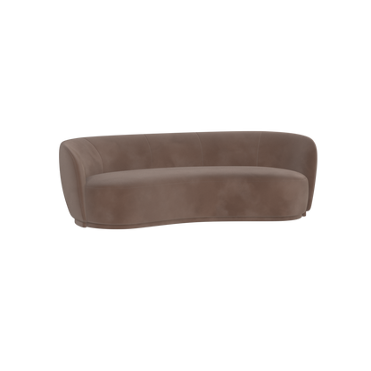 Posh Sofa - Curved Back Sofa with Continuous Base