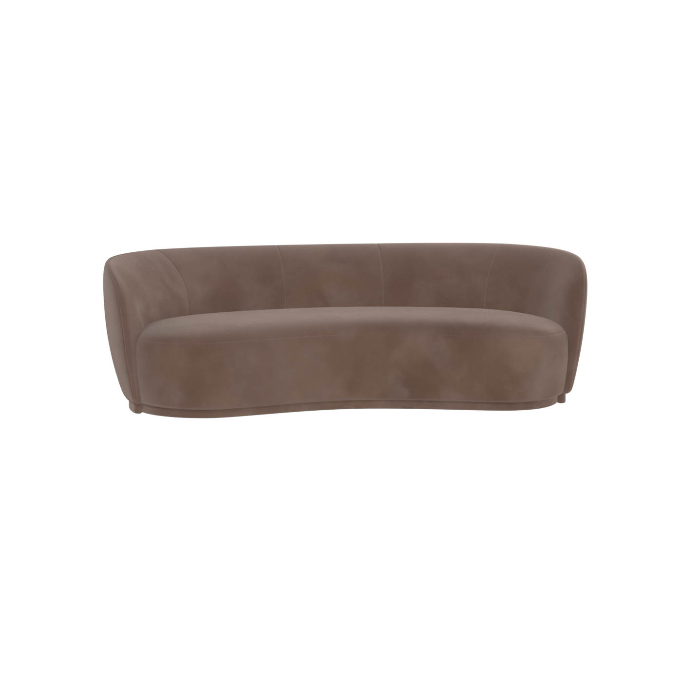 Posh Sofa - Curved Back Sofa with Continuous Base
