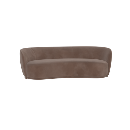 Posh Sofa - Curved Back Sofa with Continuous Base