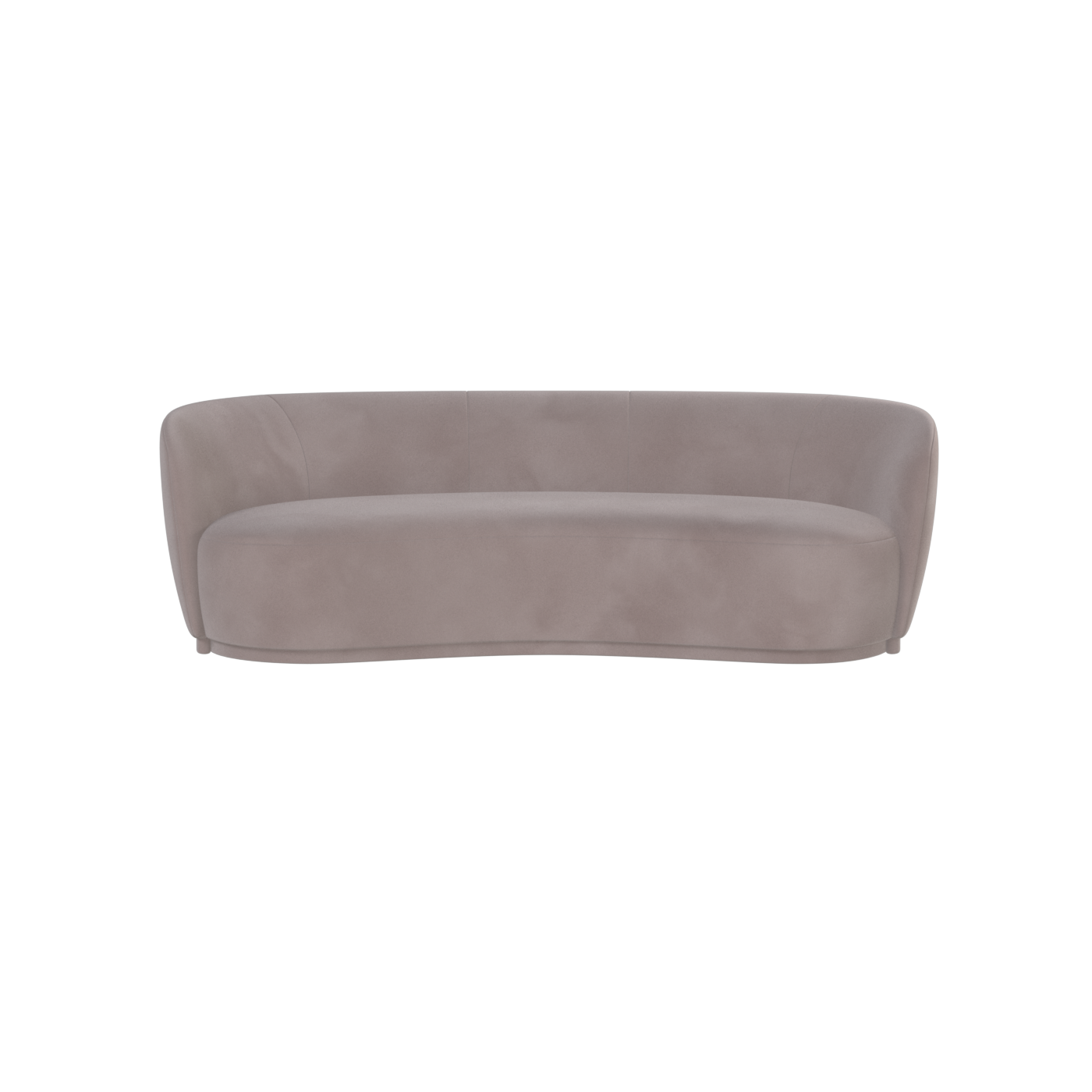 Posh Sofa - Curved Back Sofa with Continuous Base