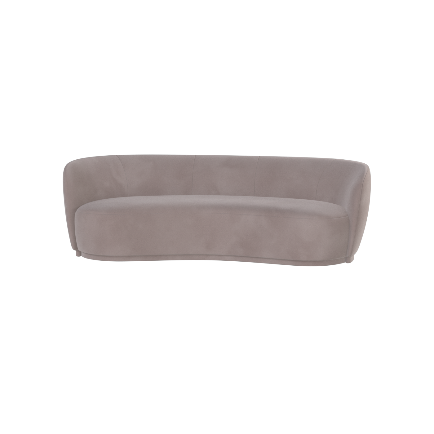 Posh Sofa - Curved Back Sofa with Continuous Base