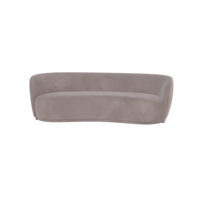 Posh Sofa - Curved Back Sofa with Continuous Base