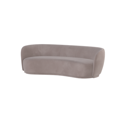 Posh Sofa - Curved Back Sofa with Continuous Base