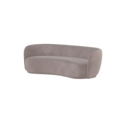 Posh Sofa - Curved Back Sofa with Continuous Base