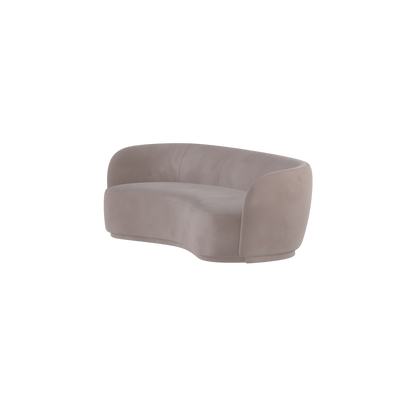 Posh Sofa - Curved Back Sofa with Continuous Base