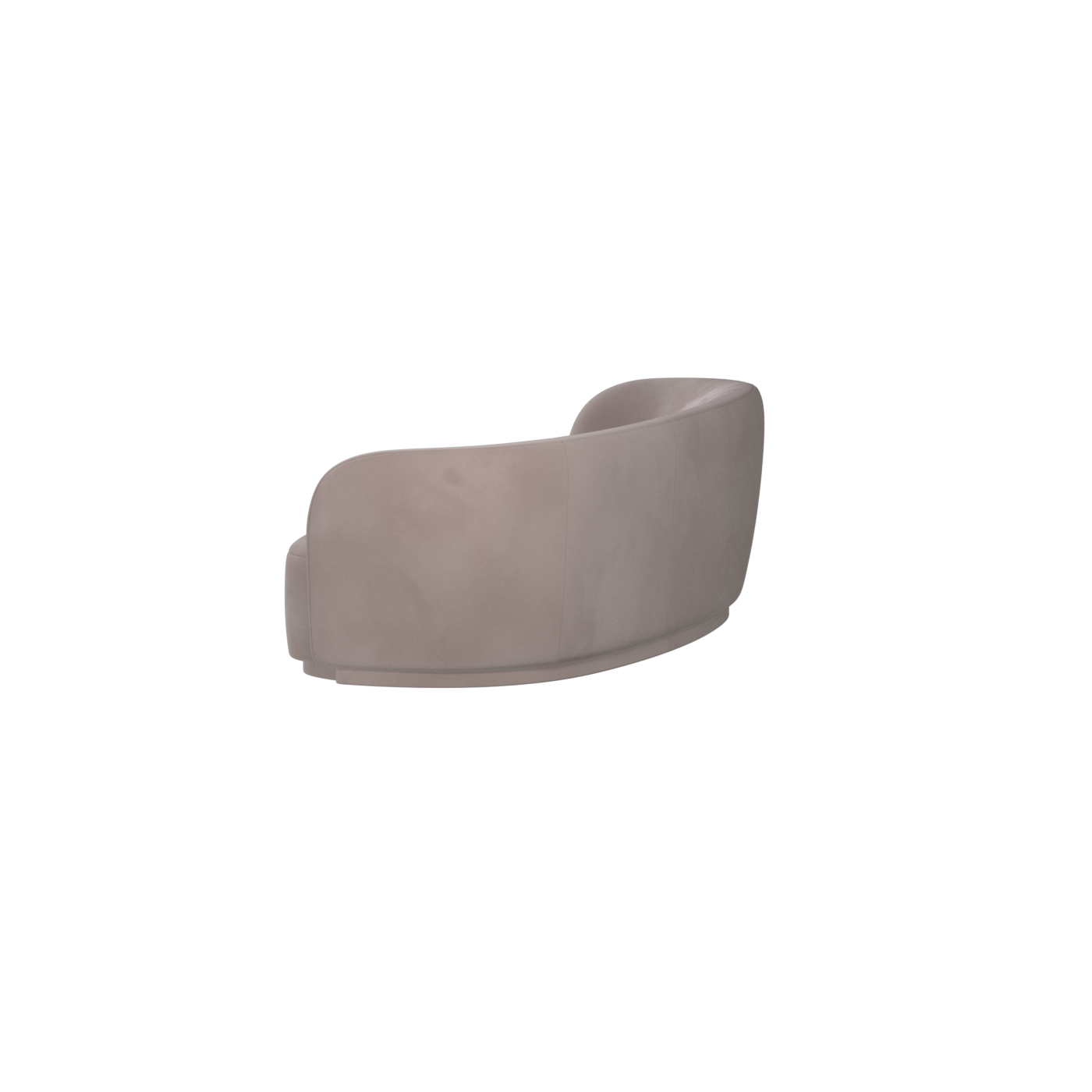 Posh Sofa - Curved Back Sofa with Continuous Base
