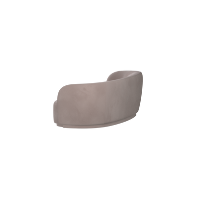 Posh Sofa - Curved Back Sofa with Continuous Base