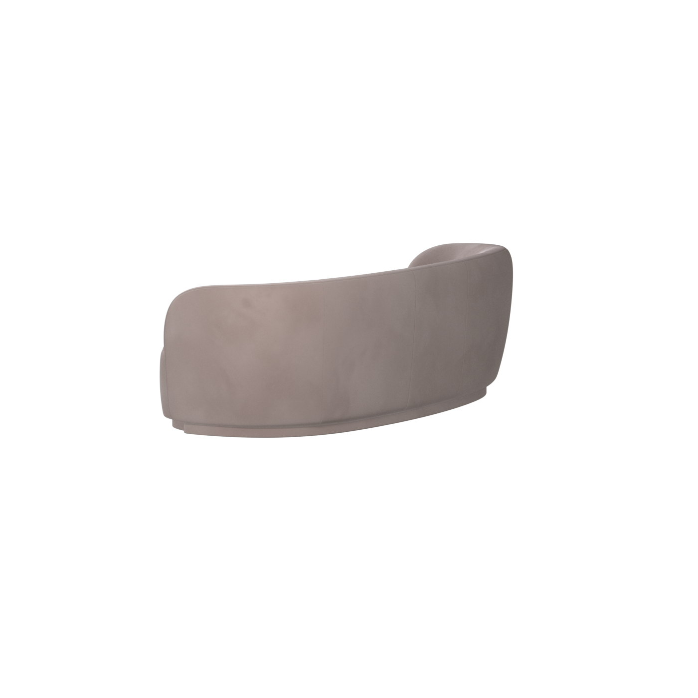 Posh Sofa - Curved Back Sofa with Continuous Base