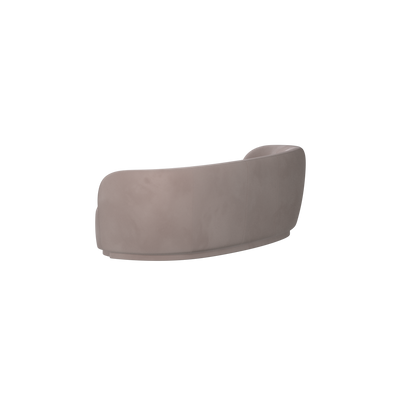 Posh Sofa - Curved Back Sofa with Continuous Base