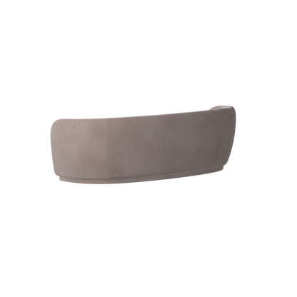 Posh Sofa - Curved Back Sofa with Continuous Base