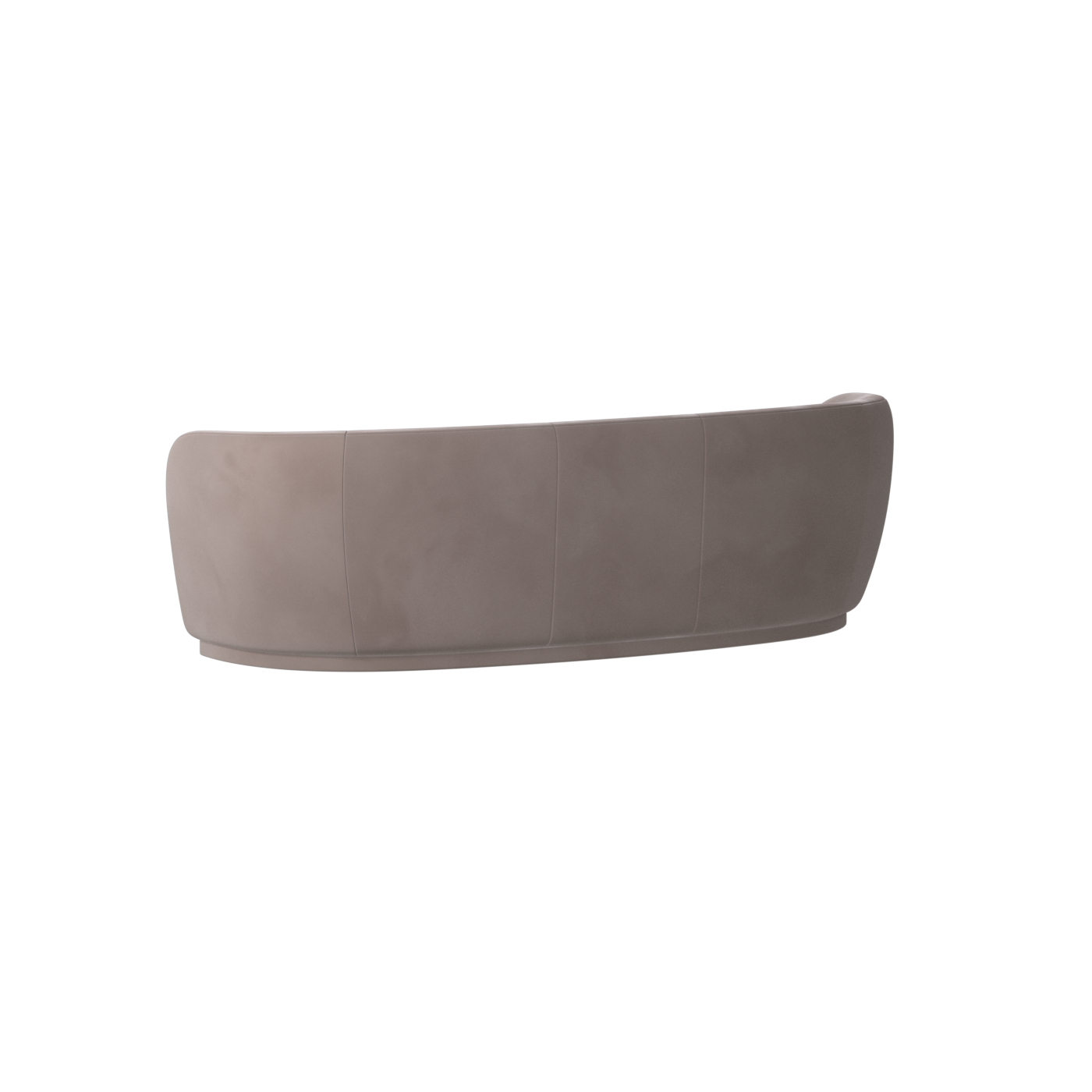 Posh Sofa - Curved Back Sofa with Continuous Base