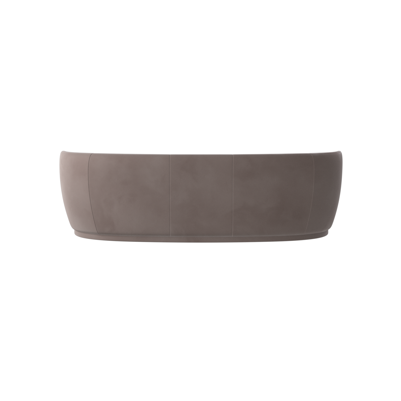 Posh Sofa - Curved Back Sofa with Continuous Base