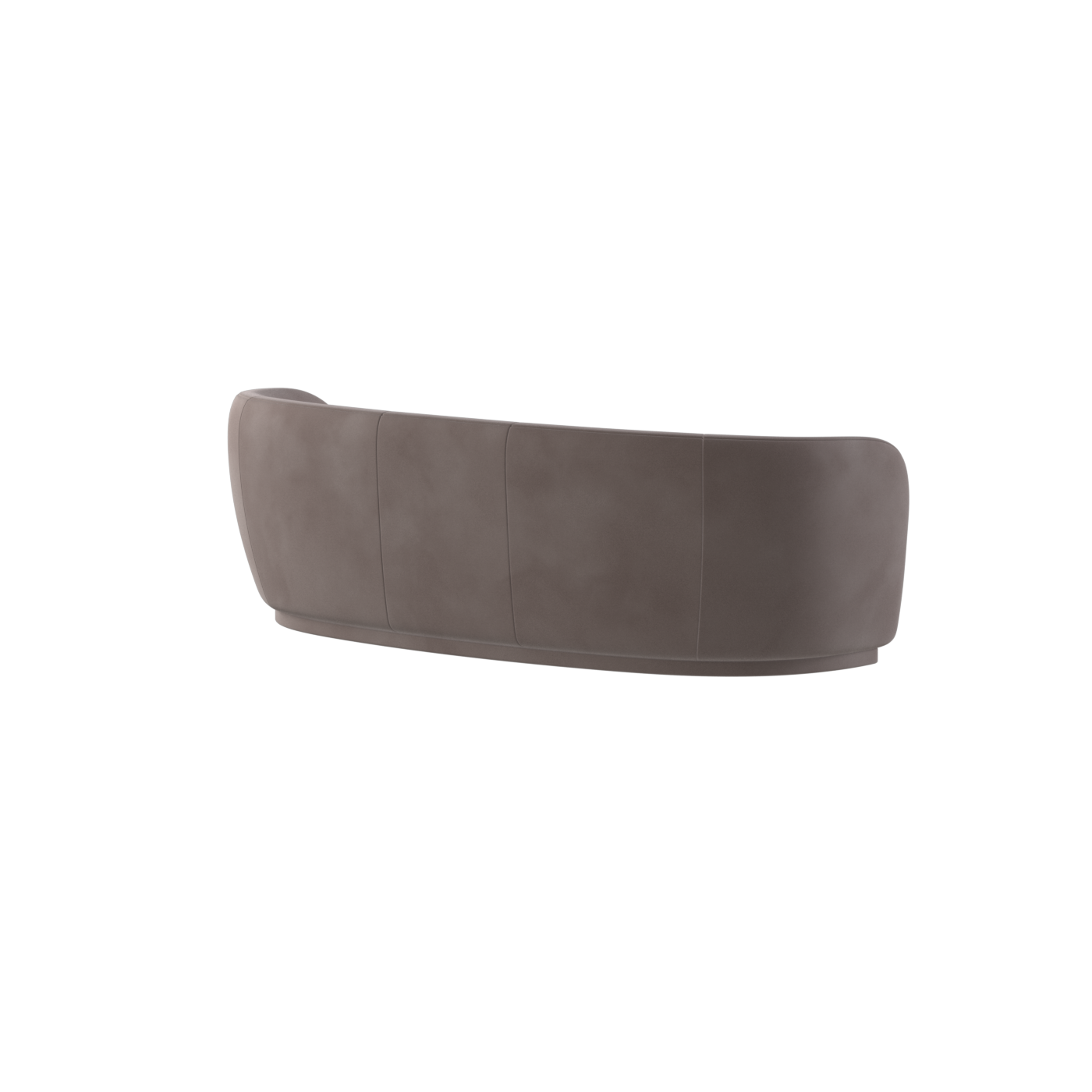 Posh Sofa - Curved Back Sofa with Continuous Base