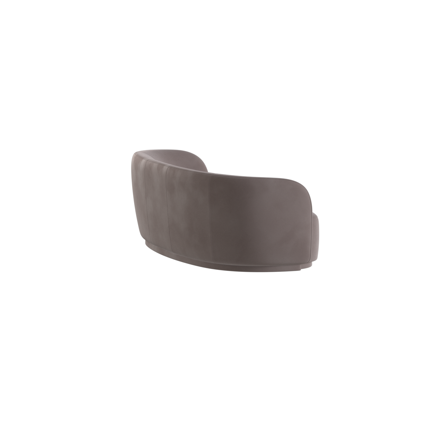 Posh Sofa - Curved Back Sofa with Continuous Base