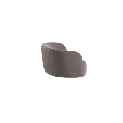 Posh Sofa - Curved Back Sofa with Continuous Base