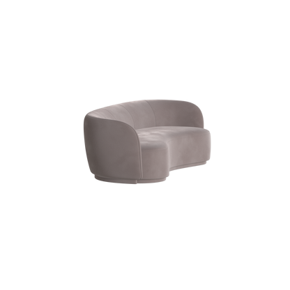 Posh Sofa - Curved Back Sofa with Continuous Base