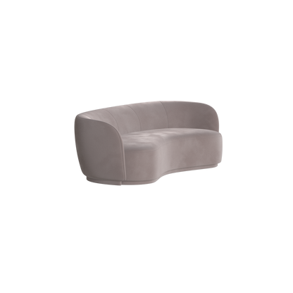 Posh Sofa - Curved Back Sofa with Continuous Base